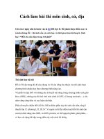 Cách làm bài thi môn sinh, sử, địa docx