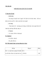 Tiết 105+106 VIẾT BÀI TẬP LÀM VĂN TẢ NGƯỜII / Mục tiêu cần đạt 1. Kiến doc