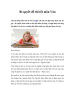 Bí quyết để thi tốt môn Văn pptx