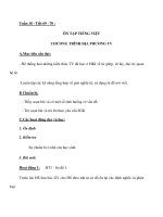 ÔN TẬP TIẾNG VIỆT CHƯƠNG TRÌNH ĐỊA PHƯƠNG TV docx