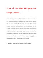 5 yếu tố cần tránh khi quảng cáo google adwords