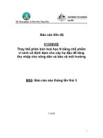 Báo cáo nghiên cứu nông nghiệp 