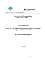 Báo cáo nghiên cứu nông nghiệp 