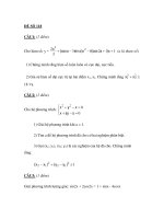 Đề thi tốt nghiệp THPT môn toán_Đề số 118 doc
