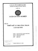 Thiết kế và thi công trạm cân xe ôtô