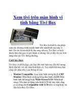 Xem tivi trên màn hình vi tính bằng Tivi Box potx
