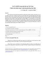 Báo cáo nghiên cứu nông nghiệp 