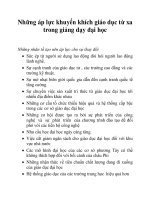 Những áp lực khuyến khích giáo dục từ xa trong giảng dạy đại học docx