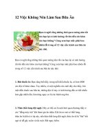 12 Việc Không Nên Làm Sau Bữa Ăn pdf