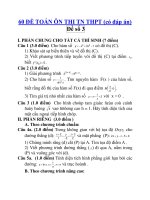 60 ĐỀ TOÁN ÔN THI TN THPT (có đáp án) Đề số 3 ppt