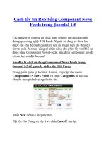 Cách lấy tin RSS bằng Component News Feeds trong Joomla! 1.5 doc