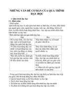 NHỮNG VẤN ĐỀ CƠ BẢN CỦA QUÁ TRÌNH DẠY HỌC potx