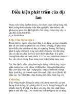 Điều kiện phát triển của địa lan docx