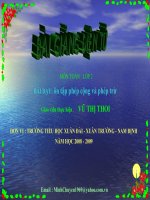 Giáo án môn toán lớp 2 