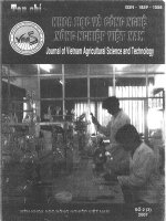 Báo cáo nghiên cứu nông nghiệp 