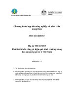 Báo cáo nghiên cứu nông nghiệp 