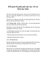 Mối quan hệ giữa giáo dục học với các khoa học khác docx