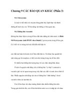 Chương 9 CÁC BÀO QUAN KHÁC (Phần 3) ppt