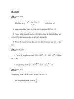 Đề thi tốt nghiệp THPT môn toán_Đề số 117 pot