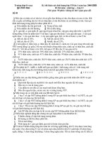 Tuyển tập đề thi thử đại học môn sinh năm 2009_THTP Lê Xoay_Đề 09 pptx