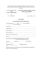 MẪU QUYẾT ĐỊNH HỦY QUYẾT ĐỊNH THỰC HIỆN VIỆC BẮT GIỮ TÀU BAY pdf