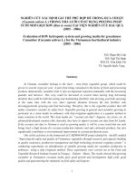 Báo cáo nghiên cứu nông nghiệp 