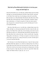Nhà thờ họ Phan Đình một di tích lịch sử văn hóa quan trọng của tỉnh Nghệ An pdf