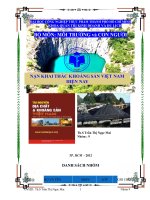 MÔI TRƯỜNG VÀ CON NGƯỜI  NẠN KHAI THÁC KHOÁNG SẢN VIỆT NAM HIỆN NAY