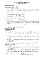Đề thi thử đại học môn toán năm 2012_Đề số 39 docx
