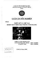 Thiết kế và chế tạo robot hàn trên mặt phẳng nằm ngang