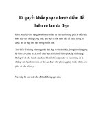 Bí quyết khắc phục nhược điểm để luôn có làn da đẹp doc