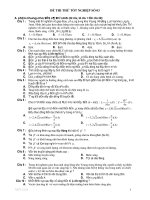 ĐỀ THI THỬ TỐT NGHIỆP SỐ 03 pdf