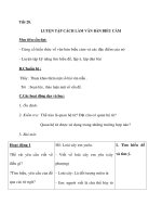 LUYỆN TẬP CÁCH LÀM VĂN BẢN BIỂU CẢM pdf