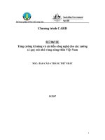 Báo cáo nghiên cứu nông nghiệp 