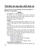 Tài liệu ôn tập địa chất lịch sử pptx