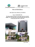 Báo cáo nghiên cứu nông nghiệp 