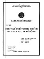 Thiết kế chế tạo hệ thống may đáy bao PP tự động