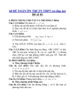 60 ĐỀ TOÁN ÔN THI TN THPT (có đáp án) Đề số 41 pptx