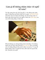 Làm gì để không nhàm chán với nghề kế toán? doc