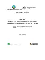 Báo cáo nghiên cứu nông nghiệp 