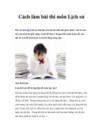 Cách làm bài thi môn Lịch sử docx