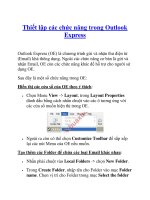 Thiết lập các chức năng trong Outlook Express pot