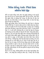 Môn tiếng Anh: Phải làm nhiều bài tập ppt