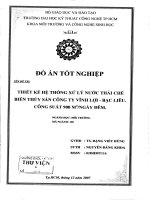 Thiết kế hệ thống xử lý nước thải chế biến thuỷ sản công ty Vĩnh Lợi Bạc Liêu công suất 900m3 ngày.đêm