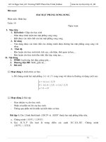 GIÁO ÁN TỰ CHỌN TOÁN 11: HAI MẶT PHẲNG SONG SONG ppt