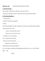 KIỂM TRA TỔNG KẾT CUỐI NĂM ppt