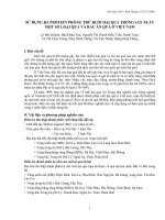 Báo cáo nghiên cứu nông nghiệp 