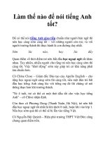 Làm thế nào để nói tiếng Anh tốt? doc