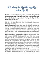 Kỹ năng ôn tập tốt nghiệp môn Địa lý pot