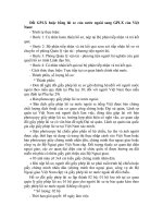 Đổi GPLX hoặc bằng lái xe của nước ngoài sang GPLX của Việt Nam doc